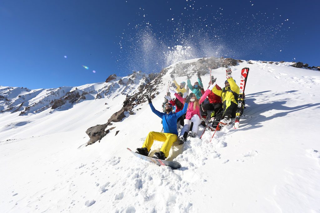 Erciyes kayak rus ve ukraynalı turistler