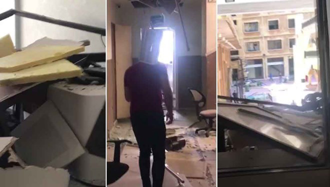 Beyrut patlamasında THY ofisi büyük hasar gördü 6 Türk yaralandı