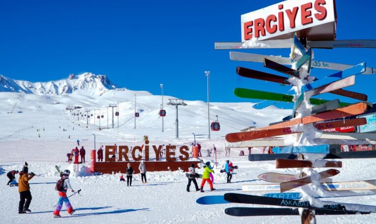 Kayseri Erciyes kayak merkezi