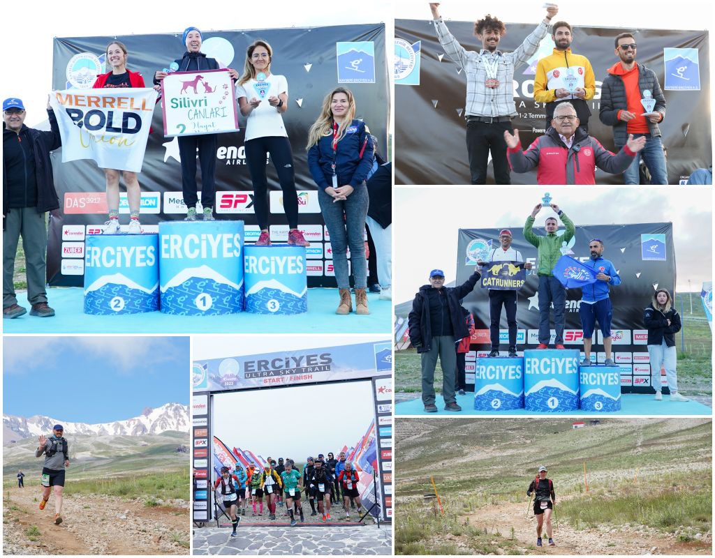 6.Uluslararası Erciyes Ultra Sky Trail Dağ maratonu sona erdi